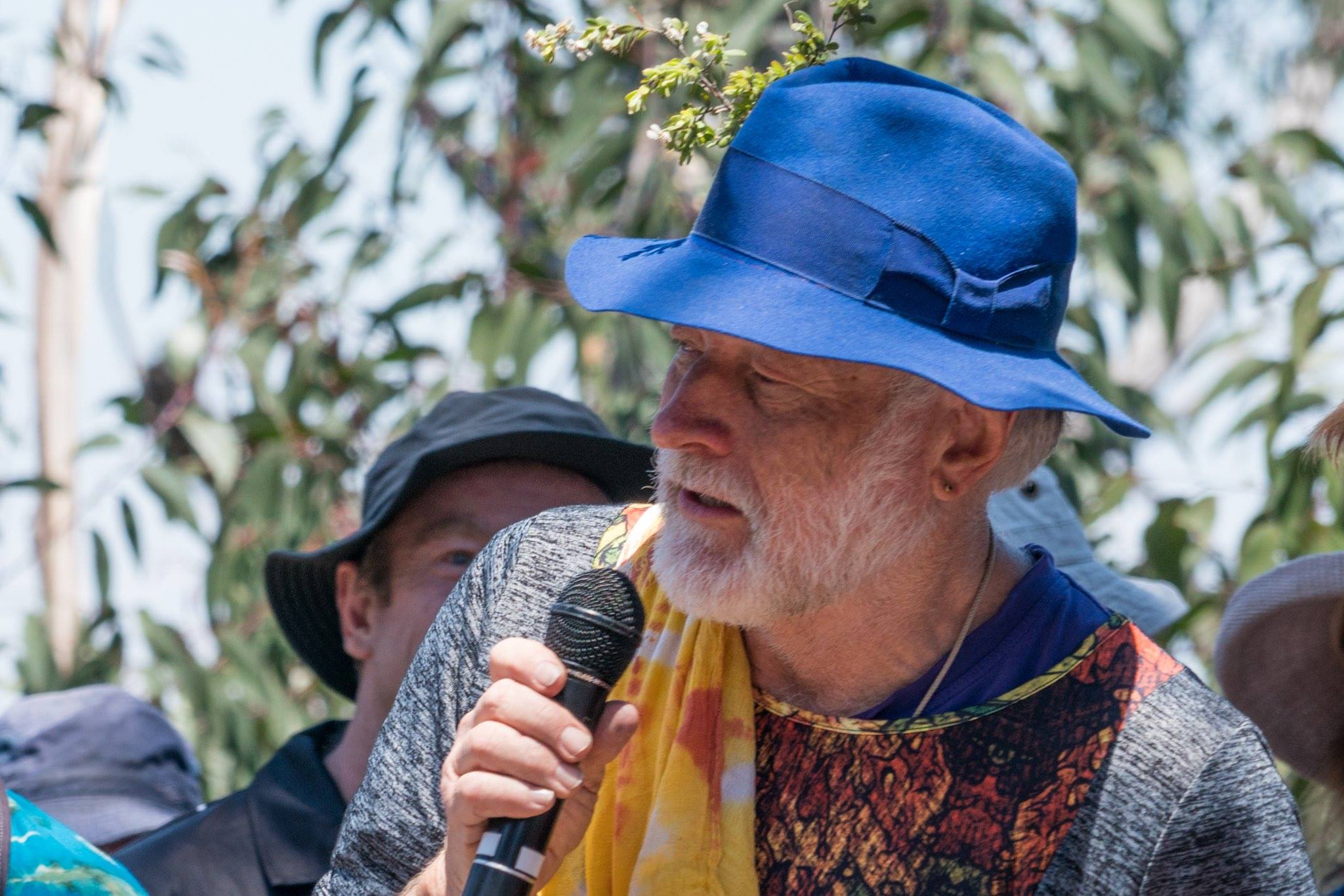 Wyn Jones with microphone by David Noble
