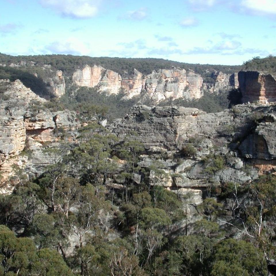 Pagodas above Wolgan Falls