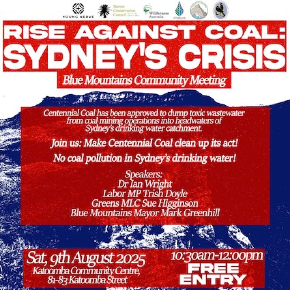 Public Mtg, Katoomba, 9 August, 10.30am