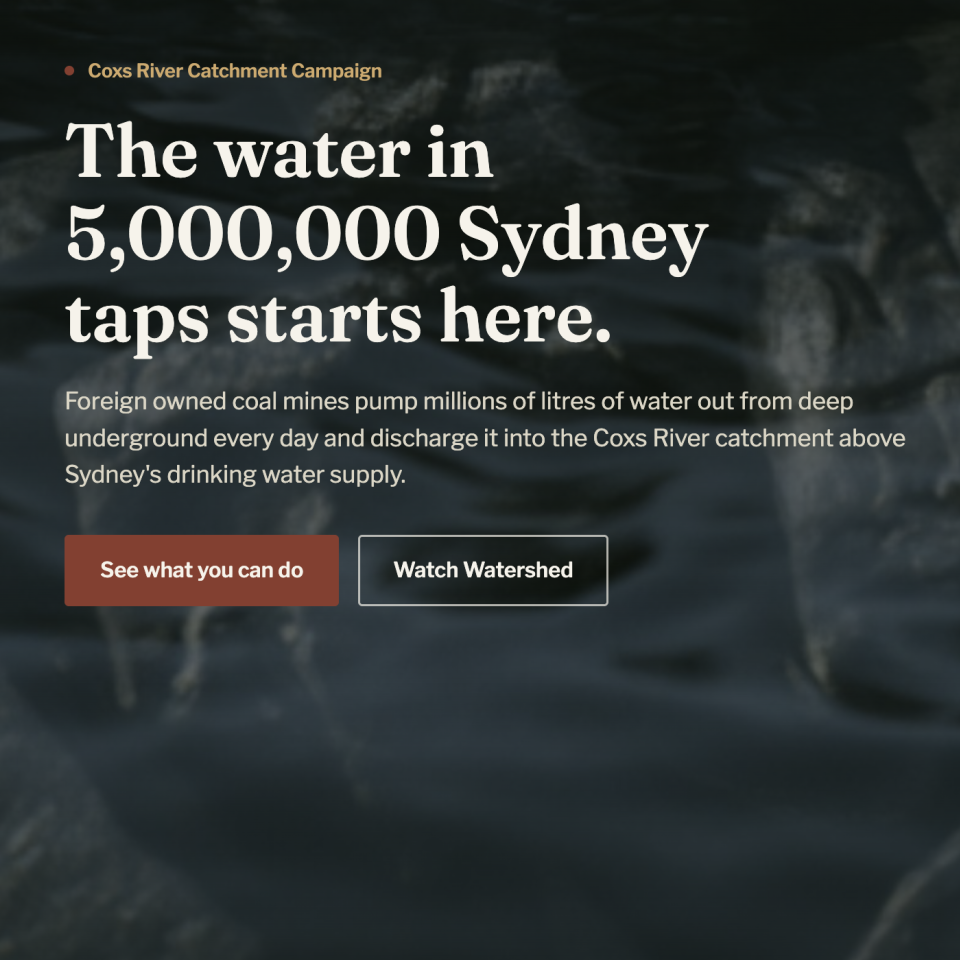Coxs river campaign promotion